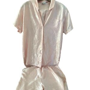 Vintage 80s/90s Blush Jacquard Satin Pajama Set – Jayre California – XS